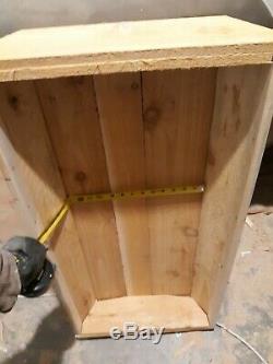 Cedar hope chest, hand cut, barn wood style, steamer trunk, viking chest style