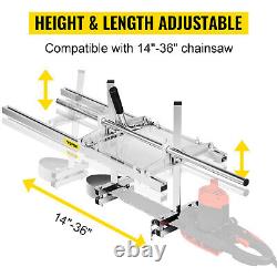 Chainsaw Mill Planking Milling 48In Guide Bar Wood Lumber Cutting Chain Saw Mill