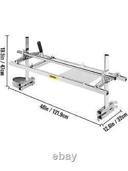 Chainsaw Mill Planking Milling 48In Guide Bar Wood Lumber Cutting Chain Saw Mill