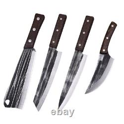 Chef Knife Kitchen Kiritsuke Butcher Slicing Forged 40Cr13 Steel Wood Handle Cut