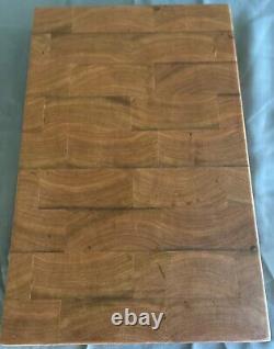 Cherry Wood End Grain Cutting Board 21.75 x 13.5 x 2 Black Wild Cherry