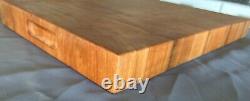 Cherry Wood End Grain Cutting Board 21.75 x 13.5 x 2 Black Wild Cherry