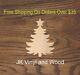 Christmas Tree, Holiday, Cut Wood, Wood Cutout, Crafting Supply, A250
