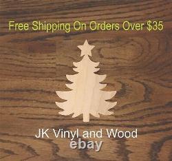 Christmas Tree, Holiday, Cut Wood, Wood Cutout, Crafting Supply, A250