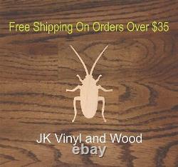 Cockroach, Pest, Insect Wood Cutout, Laser Cut Wood, Craft Wood, Crafting A268