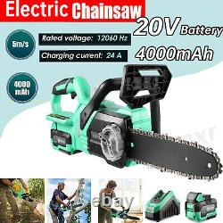 Cordless Chainsaw 10Electric Chainsaw 20V Battery Powered Chainsaw Wood Cutting