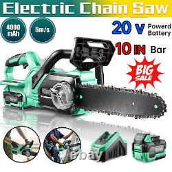Cordless Chainsaw 10Electric Chainsaw 20V Battery Powered Chainsaw Wood Cutting