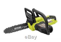 Cordless Hand Chainsaw Compact Wood Cut Tool ONE+ 10 in Bar 18 Volt Lithium-Ion