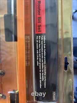 Craftsman 30pc. Carbide Tip Router Bit Set 1/4 Shank Wood Case New Sealed TT362
