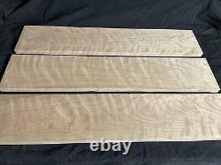 Curly Cherry 7/8x6.5x32 Highly Figured Set S4S Woodworking Lumber Wood 129