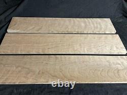 Curly Cherry 7/8x6.5x32 Highly Figured Set S4S Woodworking Lumber Wood 129