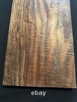 Curly Claro Walnut, Craft Wood, 24 1/2 Long, 9 1/2 Wide, 1 Thick, Dry