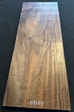 Curly Claro Walnut, Craft Wood, 24 1/2 Long, 9 1/2 Wide, 1 Thick, Dry