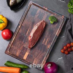 Cutting Boards for Kitchen End Grain Cutting Board Premium Black Walnut Wood