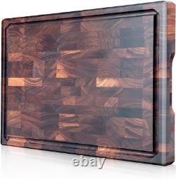 Cutting Boards for Kitchen End Grain Cutting Board Premium Black Walnut Wood