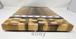 Cutting Chopping Board Hardwood End Grain Butcher block 16.5x11x1.25 Handmade