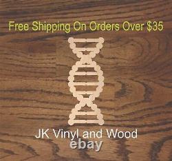 DNA, Double Helix, Wood Cutout, Laser Cut Wood, Craft Wood, A308