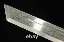Damascus Folded Steel broadsword Real Battle Sword Saber Sharp cut