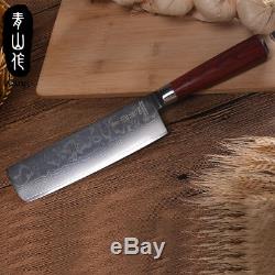 Damascus Steel Knife Set 67 Layers Cutting Core VG10 Wood Handle Kitchen 11Pcs