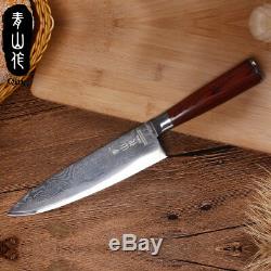 Damascus Steel Knife Set 67 Layers Cutting Core VG10 Wood Handle Kitchen 11Pcs