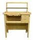 Deluxe Solid Wooden Jeweler's Workbench Set With Tool Storage Organizer Shelf