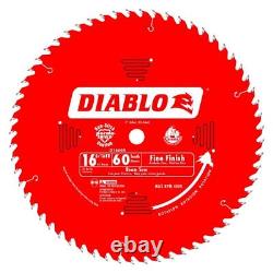 Diablo D1660X 16-5/16 in. X 60 ATB Fine Finish Beam Saw Blade for Wood Cutting