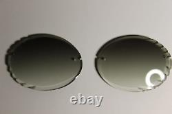 Diamond Cut Replacement Lenses For Rimless Decor Sunglasses Buffs Horns, Wood, W