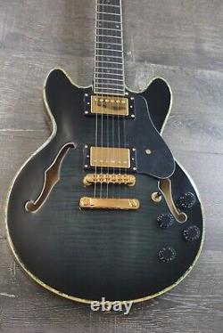 Double Cut Semi-Hollow Small Body Guitar Black Burst