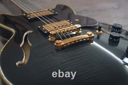 Double Cut Semi-Hollow Small Body Guitar Black Burst