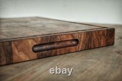 Double Sided Walnut End Grain Butcher Block Cutting Board Kitchen Chopping Board