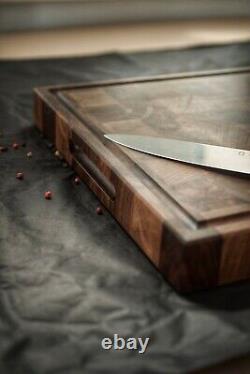 Double Sided Walnut End Grain Butcher Block Cutting Board Kitchen Chopping Board