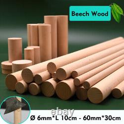 Dowel 10cm 30cm Wooden dowel rod 6mm to 60mm Dia Trade & Craft Smooth Wooden