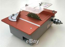 Dual Motor Aluminum Mini Table Saw DIY Cutter Acrylic Wood PCB Cutting machine