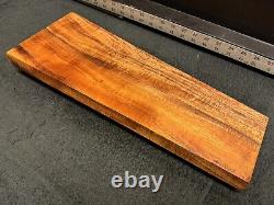 EXHIBITION GRADE Hawaiian Curly Koa Billet Wood 18.5 x (7.5 to 5.5) x 1.125