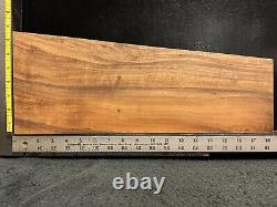 EXHIBITION GRADE Hawaiian Curly Koa Billet Wood 18.5 x (7.5 to 5.5) x 1.125