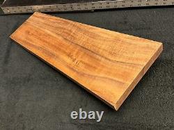 EXHIBITION GRADE Hawaiian Curly Koa Billet Wood 18.5 x (7.5 to 5.5) x 1.125