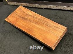 EXHIBITION GRADE Hawaiian Curly Koa Billet Wood 18.5 x (7.5 to 5.5) x 1.125