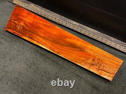 EXHIBITION GRADE Hawaiian Curly Koa Billet Wood 23.5 x (5.75 to 4) x 1.125