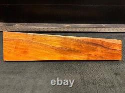 EXHIBITION GRADE Hawaiian Curly Koa Billet Wood 23.5 x (5.75 to 4) x 1.125