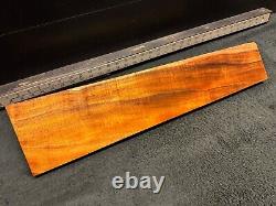 EXHIBITION GRADE Hawaiian Curly Koa Billet Wood 23.5 x (5.75 to 4) x 1.125