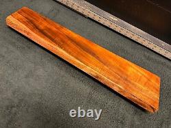 EXHIBITION GRADE Hawaiian Curly Koa Billet Wood 23.5 x (5.75 to 4) x 1.125