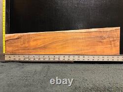 EXHIBITION GRADE Hawaiian Curly Koa Billet Wood 23.5 x (5.75 to 4) x 1.125