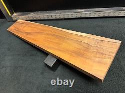 EXHIBITION GRADE Hawaiian Curly Koa Billet Wood 23.5 x (5.75 to 4) x 1.125