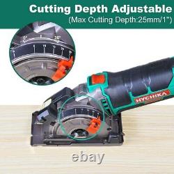 Effortlessly Cut Wood, Metal, Tile with Our 230V Mini Circular Saw 500W Plunge