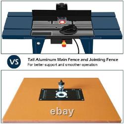 Electric Aluminum Router Table Wood Working Craftsman Tool Benchtop