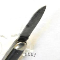 Electric Cut Co Newark, NJ 1890-1910 3-blade Jack knife, ebony wood handle, RARE