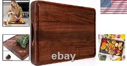 Elegant 18x12 Baby Walnut Wood Cutting Board Reversible & Juice Groove