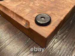 End grain- custom handmade- walnut cutting board- new- 15.5W x 11.75L x 1.75T