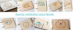 Engraved Wood Wedding Invitation Laser Cut Rustic Personal Gift Party Supply New