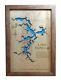 Eufaula Lake, Ok Laser Cut Wood Map Wall Art Made To Order